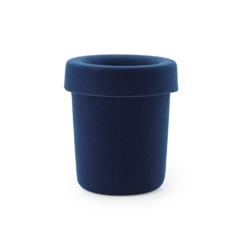 Normann Copenhagen Hide Office Bin - Dark Blue 