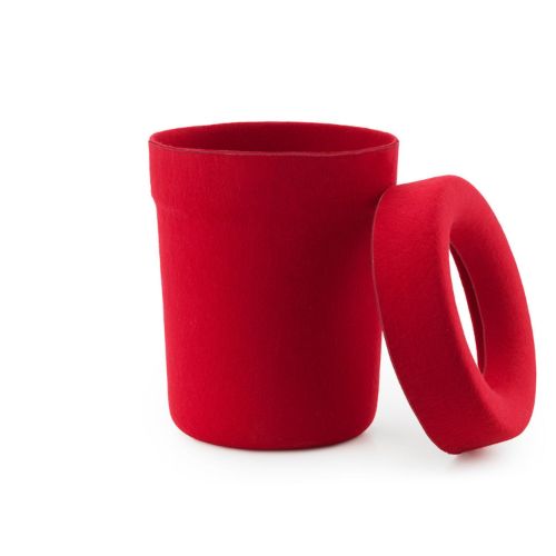 Normann Copenhagen Hide Office Bin - Bright Red 