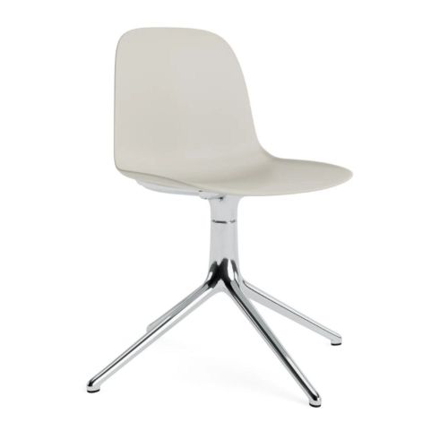 Normann Copenhagen Form Swivel Stol - Aluminium/Light Grey