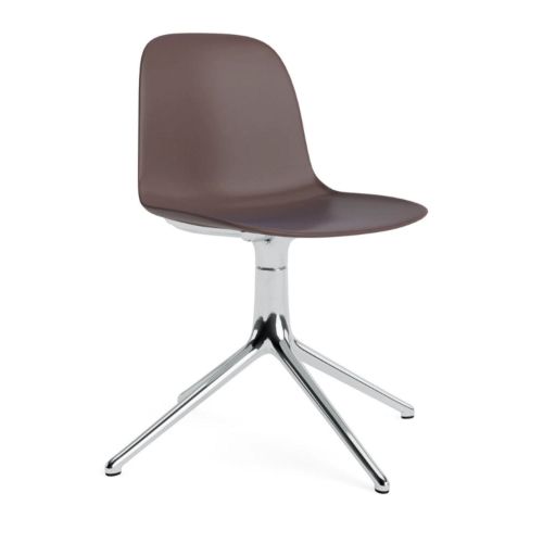 Normann Copenhagen Form Swivel - Aluminium/Brun