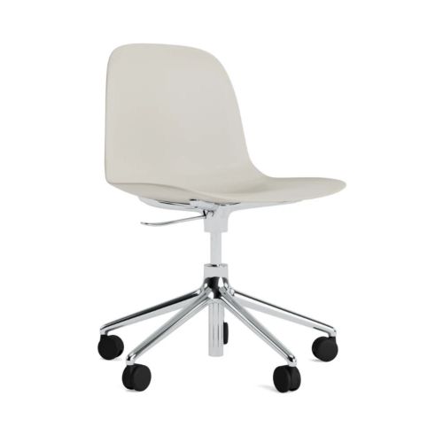 Normann Copenhagen Form Swivel Kontorstol - Aluminium/Lysegrå