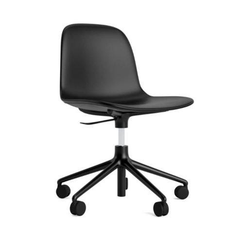 Normann Copenhagen Form Swivel Kontorstol - Sort Aluminium/Ultra 41599