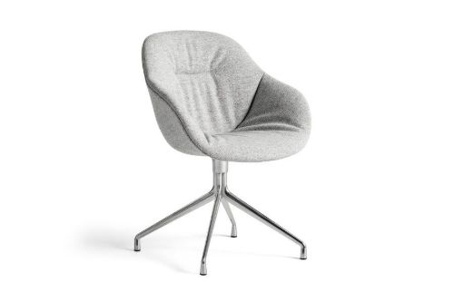 HAY AAC121 Soft About a Chair Spisebordsstol Polstret  - Polished Aluminium/Hallingdal 116
