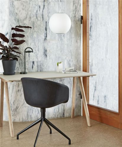 HAY AAC21 About a Chair Spisebordsstol Fuldpolstret  - Black Powder Coated Aluminium/Sense Black