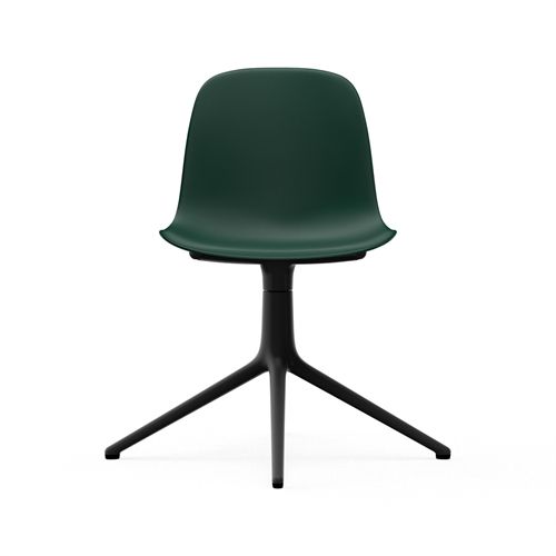 Normann Copenhagen Form Drejestol SH: 44cm - Grøn/Sort Aluminium