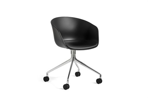 HAY AAC 24 About A Chair  - Polished Aluminium/Black