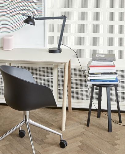 HAY AAC 24 About A Chair  - Polished Aluminium/Black