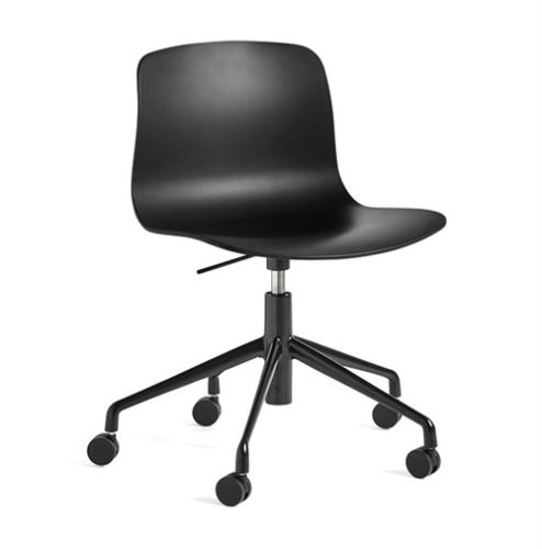 HAY AAC50 Kontorstol m/hjul  - Black/Black Aluminium