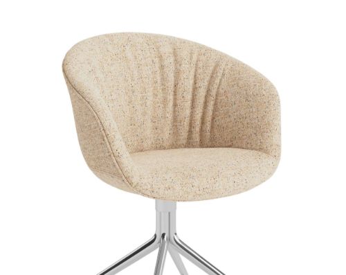 HAY AAC 21 Soft About A Chair  - Polished Aluminium/Bolgheri LGG60