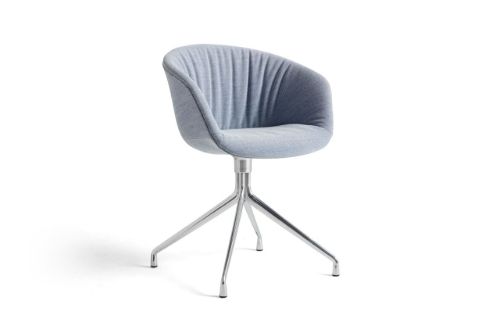 HAY AAC 21 Soft About A Chair  - Polished Aluminium/Steelcut Trio 716