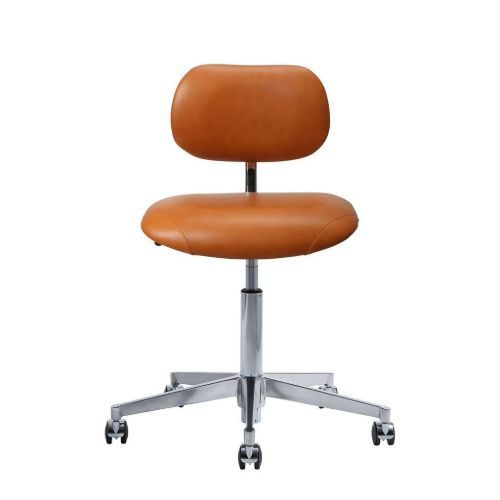 Vermund VL66 Kontorstol SH: 44-64 cm - Krom/Cognac Læder