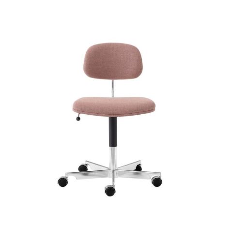 Montana Kevi 2534U Fuldpolstret Kontorstol SH: 40-53  cm - Re-wool 648/Blankpoleret Stel