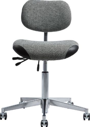 Vermund VL66 Kontorstol SH: 44-64 cm - Sort / Hvid