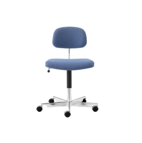 Montana Kevi 2534U Fuldpolstret Kontorstol SH: 40-53  cm - Re-wool 758/Blankpoleret Stel