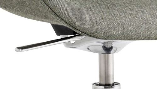 HAY AAC155 Drejestol About A Chair SH: 44 cm - Polished Aluminium/Atlas 931
