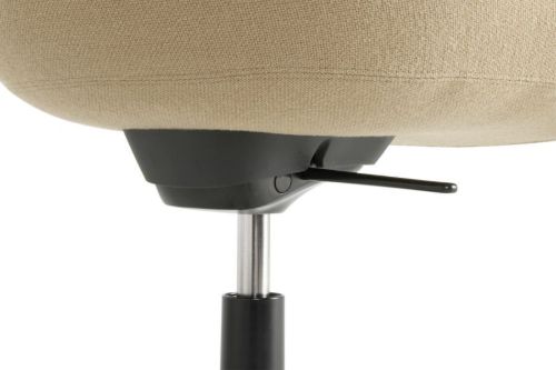 HAY AAC155 Drejestol About A Chair SH: 44 cm - Black Powder Coated Aluminium/Hallingdal 224