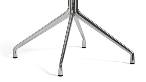 HAY AAC 10 About A Chair SH: 46 cm - Polished Aluminium/White