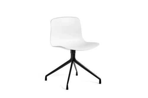 HAY AAC 10 About A Chair SH: 46 cm - Black Powder Coated Aluminium/White
