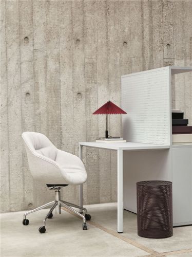 HAY AAC155 About A Chair Soft SH: 44 cm - Black Powder Coated Aluminium / Bolgheri LGG60
