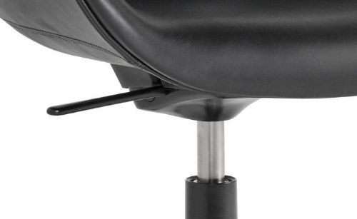 HAY AAC155 Drejestol About A Chair SH: 44 cm - Black Powder Coated Aluminium/Sierra SI1001