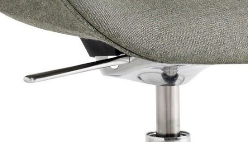 HAY AAC155 Drejestol About A Chair SH: 44 cm - Polished Aluminium/Hallingdal 130