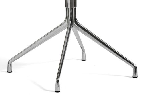HAY AAC 20 About A Chair SH: 46 cm - Polished Aluminium/White