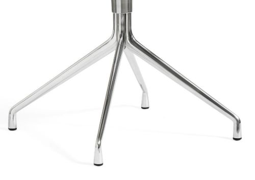 HAY AAC 20 About A Chair SH: 46 cm - Polished Aluminium/Black