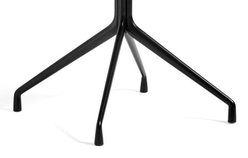 HAY AAC 20 About A Chair w. Fixed Seat Cushion SH: 46 cm - Black Powder Coated Aluminium/Black/Sierra SI1001