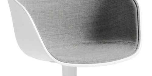 HAY AAC 20 About A Chair Front Upholstery SH: 46 cm - White Powder Coated Aluminium/White/Remix 123