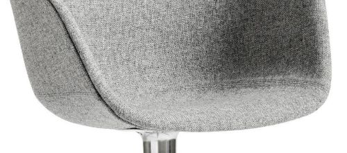 HAY AAC 21 About A Chair SH: 46 cm - Polished Aluminium/Hallingdal 130