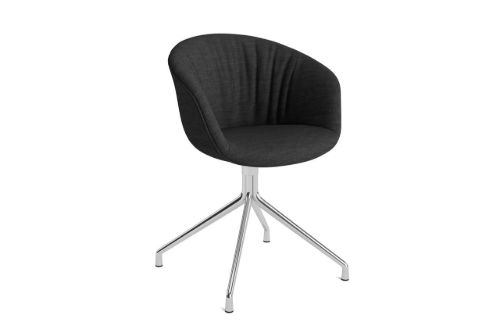 HAY AAC 21 Soft About A Chair SH: 46 cm - Polished Aluminium/Remix 173