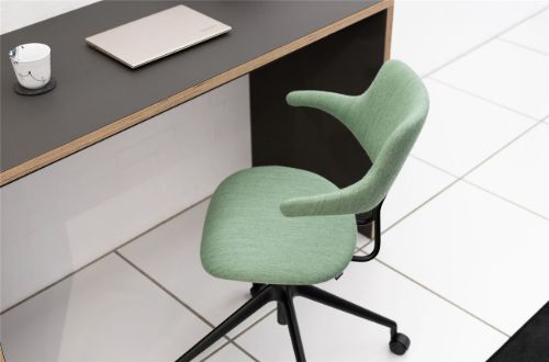 Vermund VL119 Kontorstol SH: 46 cm - Mood Lysegrøn / Sort