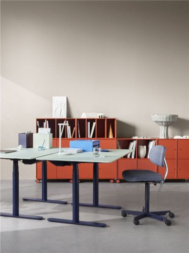 Montana Kevi 2534U Fuldpolstret Kontorstol SH: 40-53 cm - ReWool 758/Shadow