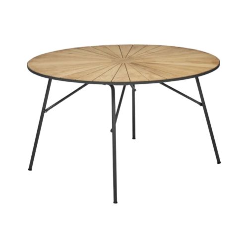 Mandalay Marguerit Havebord Ø: 120 cm - Teak/Antracit
