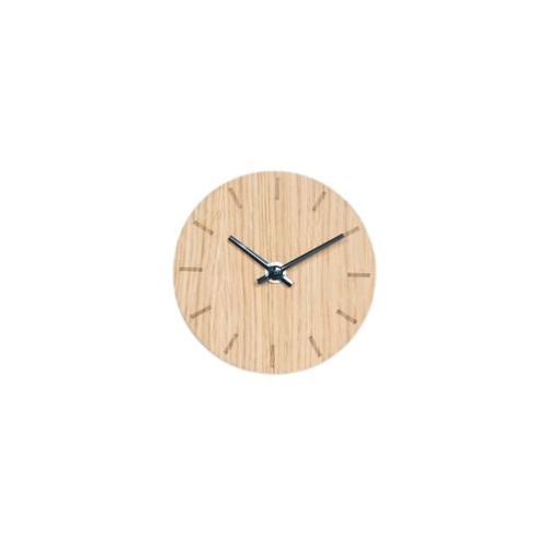 Hemverk Vægur Ø: 12 cm – Light Oak/Sort