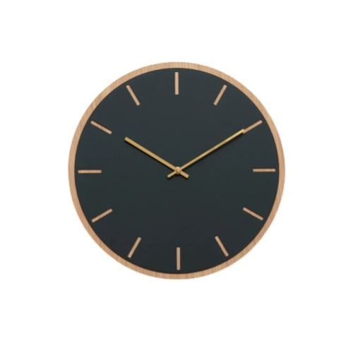 Hemverk Vægur Ø: 38 cm – Conifer Oak/Guld