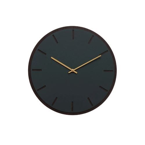 Hemverk Vægur Ø: 28 cm – Conifer Dark Oak/Guld