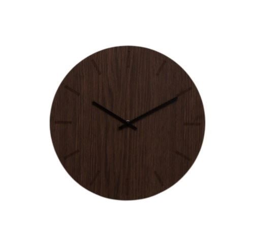Hemverk Vægur Ø: 38 cm – Dark Oak/Black
