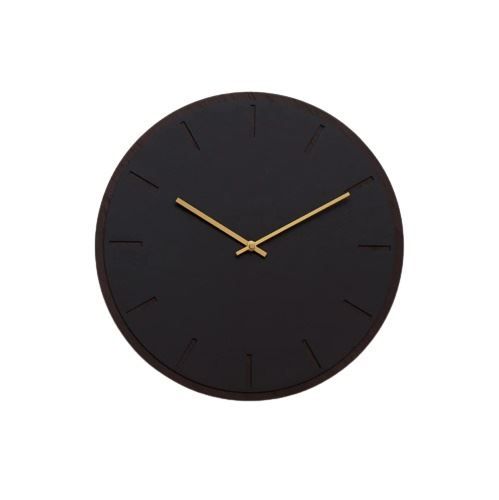 Hemverk Vægur Ø: 28 cm – Dark Oak/Kobber