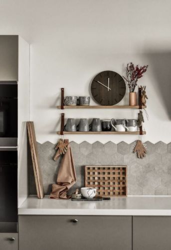 Hemverk Vægur Ø: 38 cm – Dark Oak/Gold