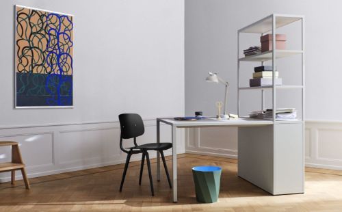 HAY New Order Comb. 401 - Incl. 1 Table 1 Door/W. Wall Safety Bracket 179,9x100cm - Light Grey