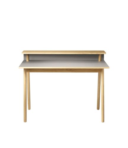 FDB Møbler C68 Nørrebro Skrivebord 118x69,4 cm - Eg/Mushroom