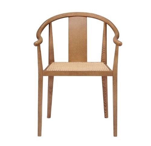 NORR11 Shanghai Spisebordsstol  - Light Smoked Ash / Natural French Rattan OUTLET