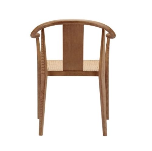 NORR11 Shanghai Spisebordsstol  - Light Smoked Ash / Natural French Rattan OUTLET