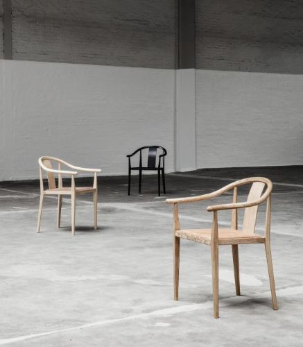 NORR11 Shanghai Spisebordsstol  - Black Ash / Black Papercord OUTLET