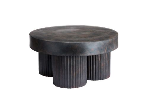 NORR11 Gear Coffee Table Low Ø: 70 cm - Sort OUTLET