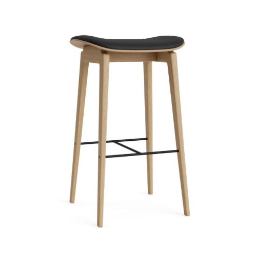 NORR11 NY11 Barstol H: 65 cm - Natural Oak/Ultra Black 41599 OUTLET