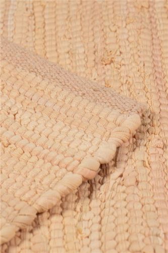 Udgået hos lev. Rug Solid Cotton Rug 60x90 cm - Soft Peach OUTLET