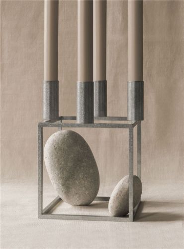 Audo Copenhagen Kubus 4 Stage 14x14 cm - Zinc