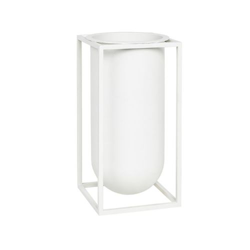 Audo Copenhagen Kubus Lolo Vase H: 24 cm - Hvid  